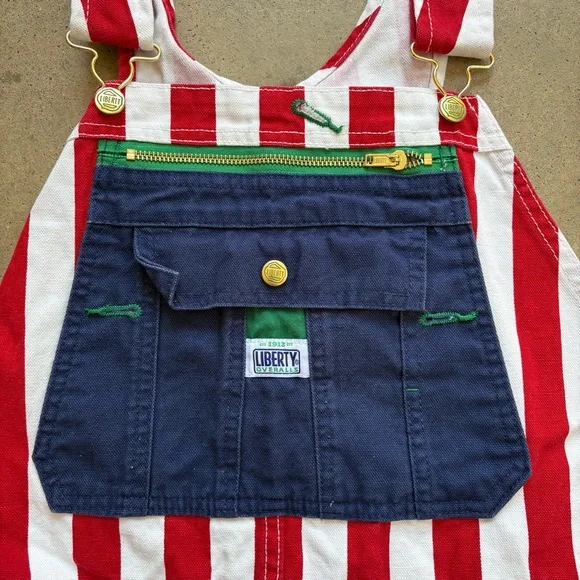 Liberty Men's Overalls 36x32 American Flag Red, White, and Blue - Picture 5 of 8